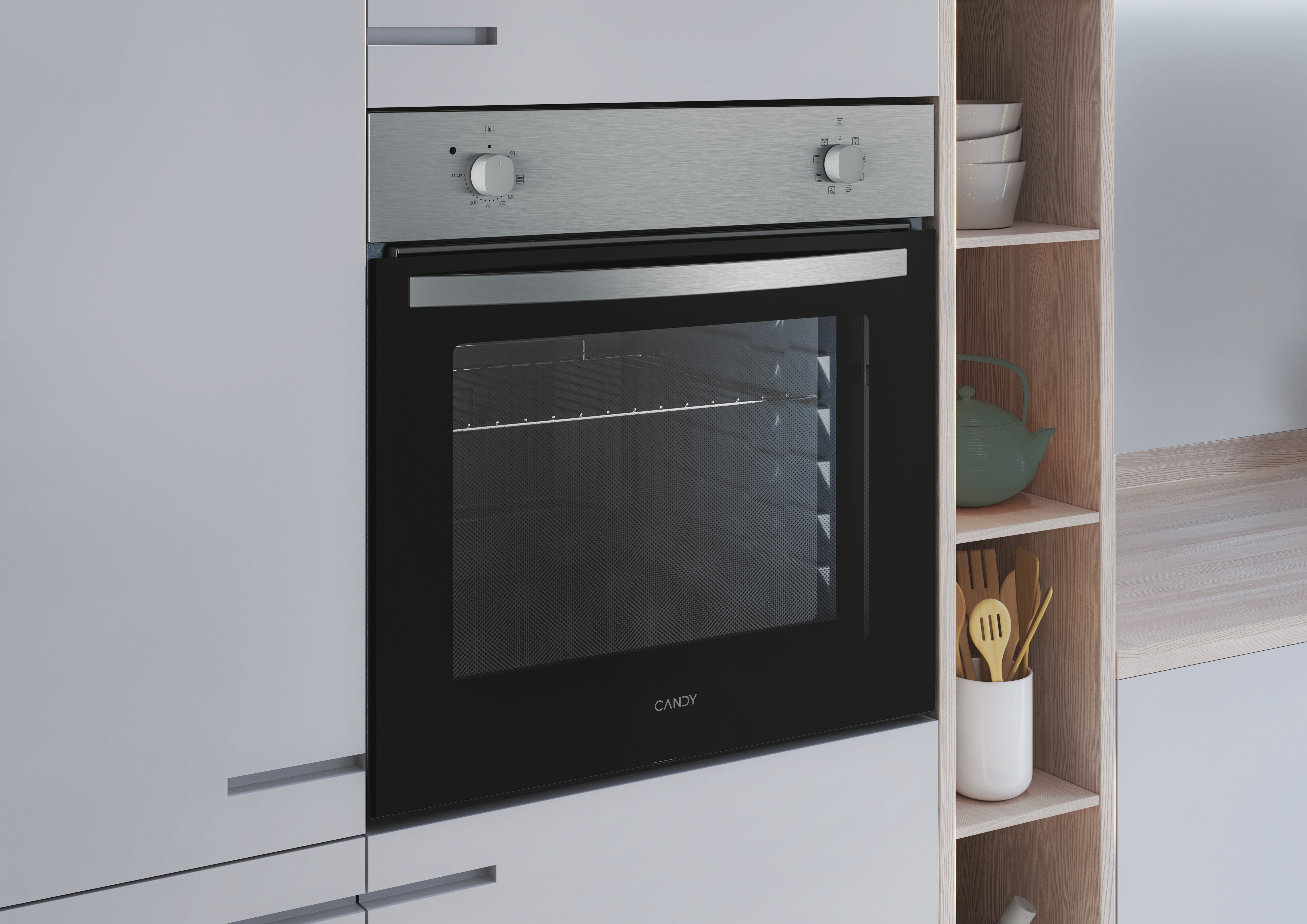 Horno convencional Candy con 4 funciones - FIDC X100 Inox-7