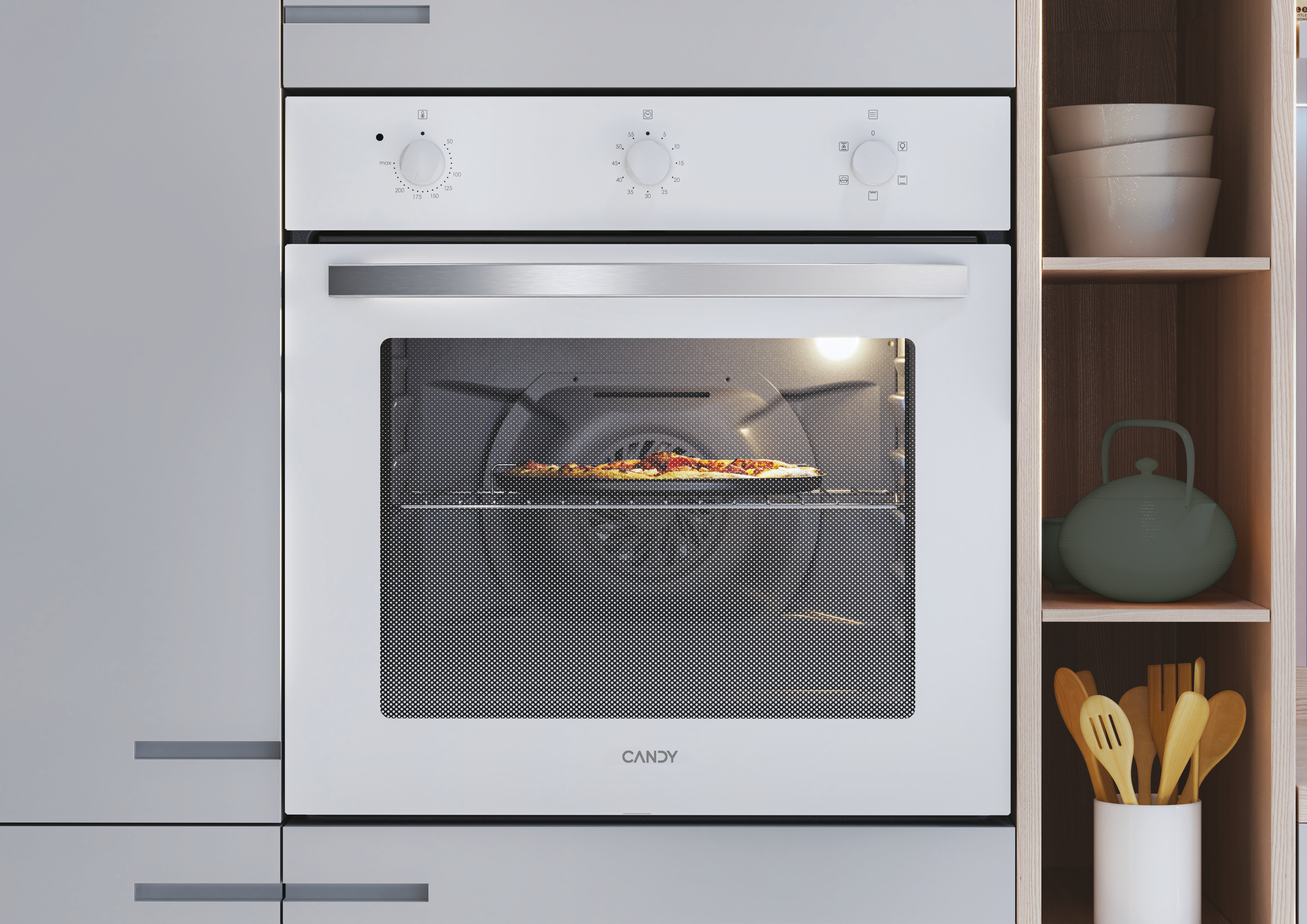 Forno Multifunções Candy FIDC B502 de 65 L - Branco Branco-3