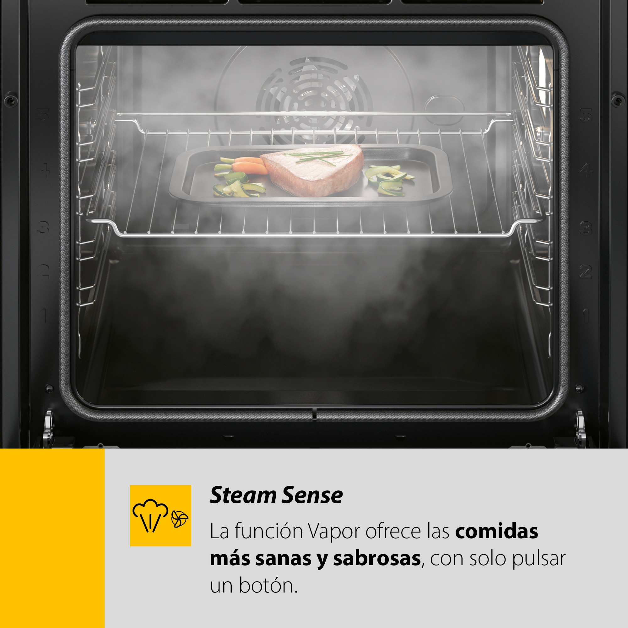 Horno multifunción Whirlpool con sistema de limpieza hidrolítico SmartClean - W6 OS4 4S1 H BL Negro-7