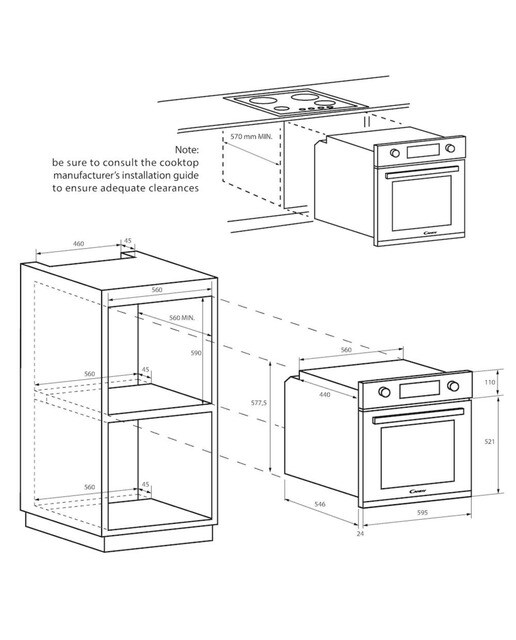 Forno Multifunções Candy Idea FIDC X625 L Aquactiv de 70 Litros - Inox Inox-2