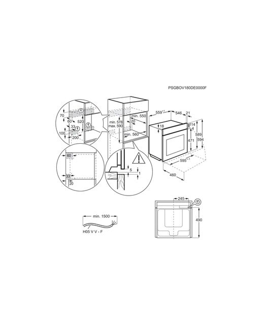 Forno Multifunções Electrolux EOB8S39X Limpeza a Vapor, SteamBoost de 70 Litros - Preto e Inox Inox/Preto-2