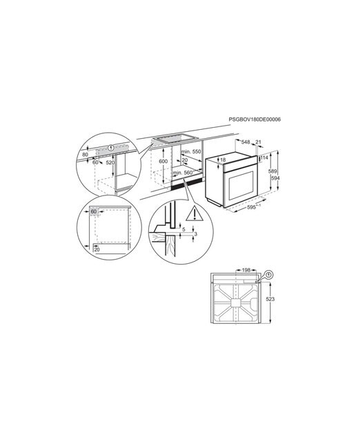 Forno Multifunções Electrolux EOF6P77X Limpeza Pirolítica, SurroundCook e de 72 Litros - Preto e Inox Inox-2