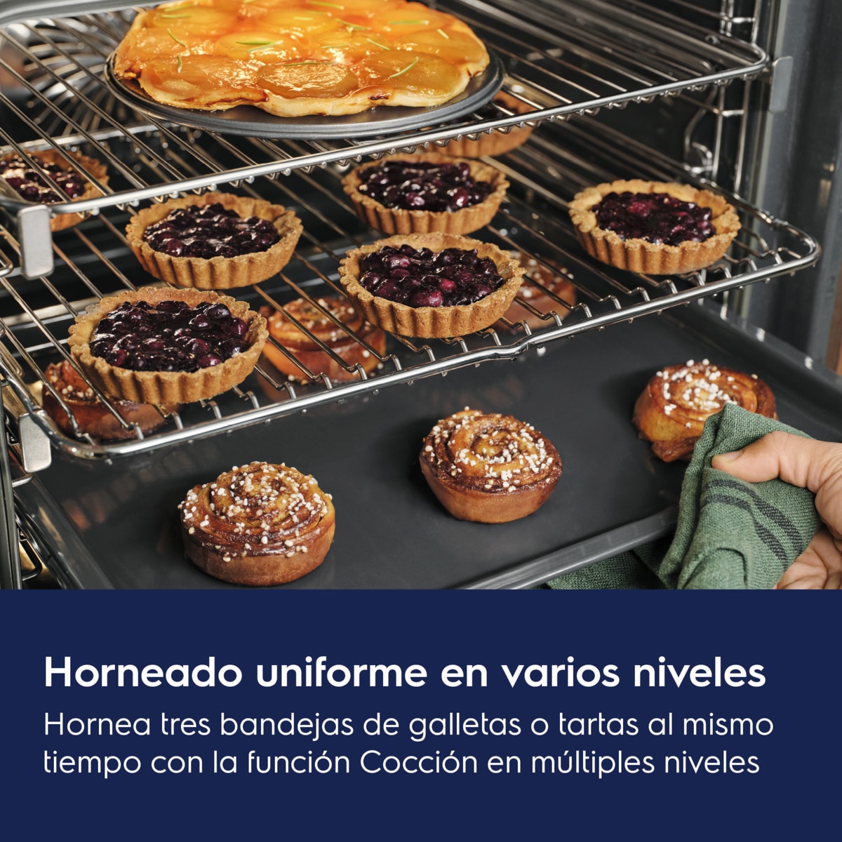 Horno multifunción Electrolux limpieza pirolítica, SurroundCook - EOF6P54TX Inox antihuellas-6