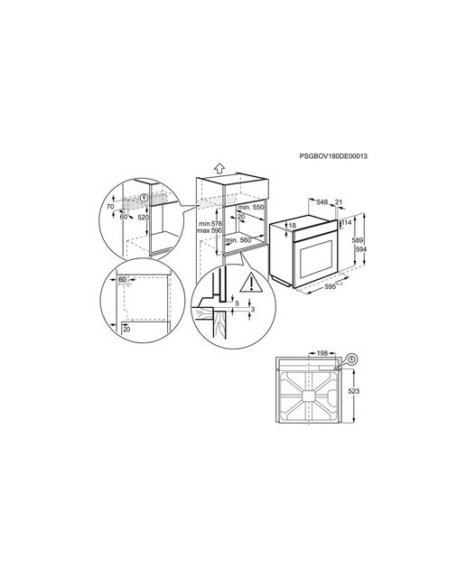 Forno Multifunções Electrolux EOF4P56X Limpeza Pirolítica, SurroundCook e de 72 Litros - Inox Inox anti marcas-2