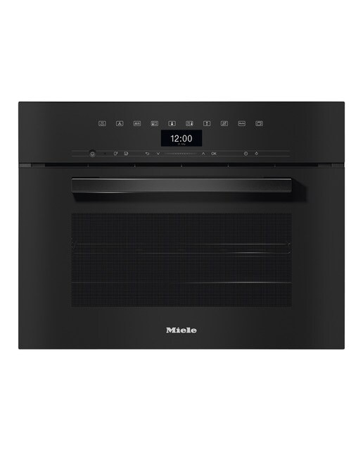 Forno a Vapor Combinado Compacto Miele DGC 7440 HC Pro HydroClean, DirectSensor, DualSteam e BrilliantLight e de 47 Litros - Preto Obsidiana Preto-1