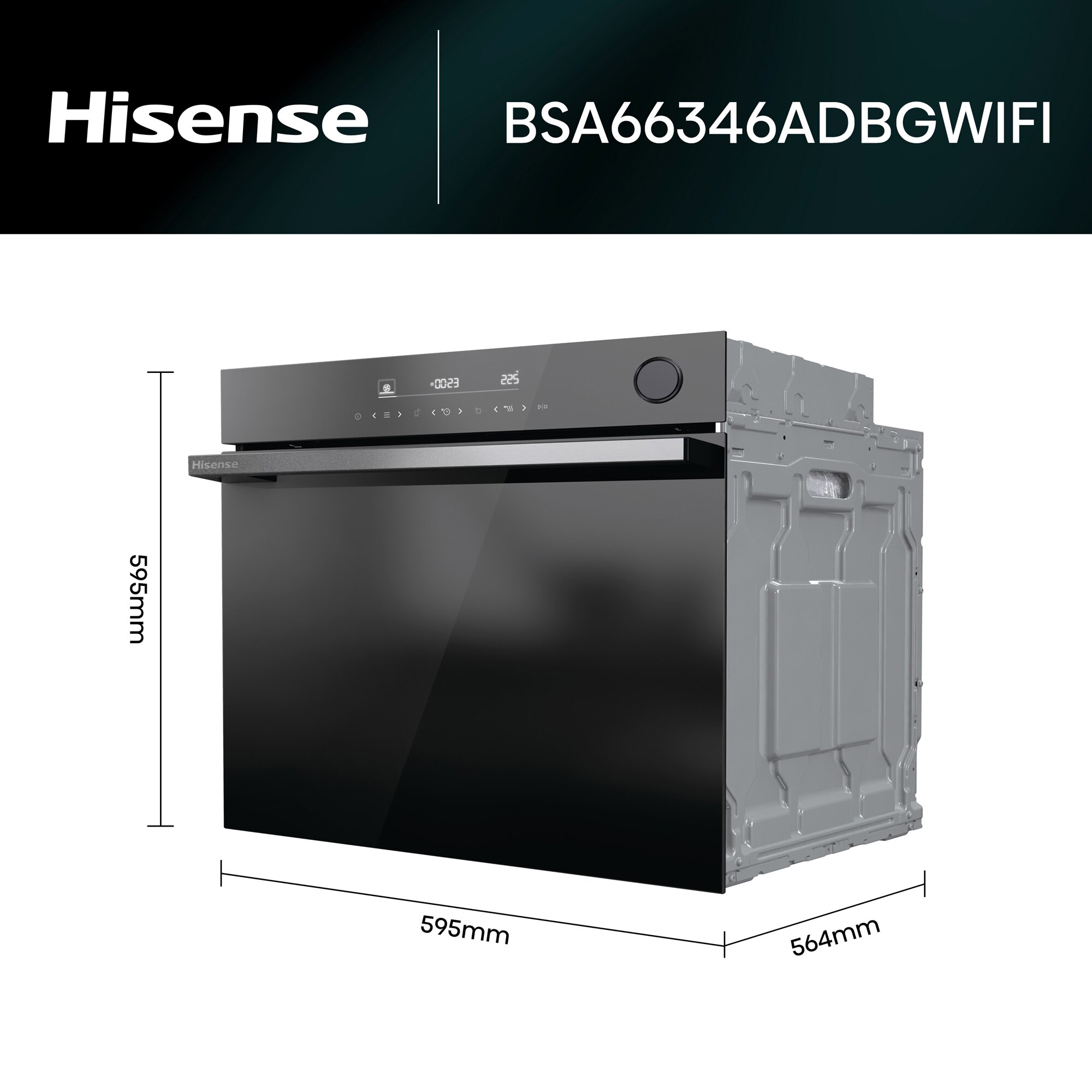 Thumbnail 1 de Hisense BSA66346ADBGWIF horno multifunción vapor