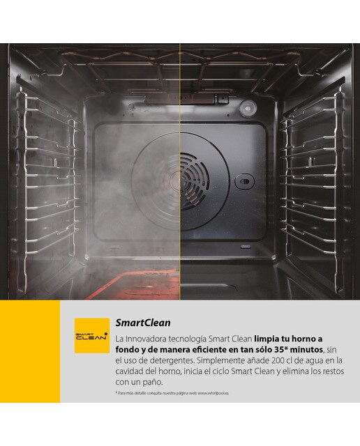 Horno multifunción Whirlpool sistema de limpieza Hidrolítico - OMR58HU1B - Inox Inox-20