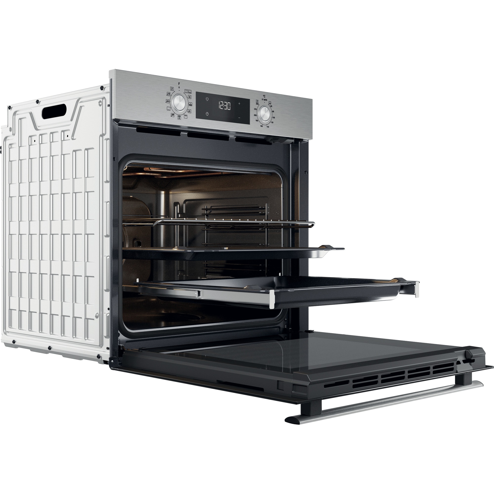 Horno multifuncion Whirlpool hidrolítico SmartClean  - OMR58HU1X Inox-3