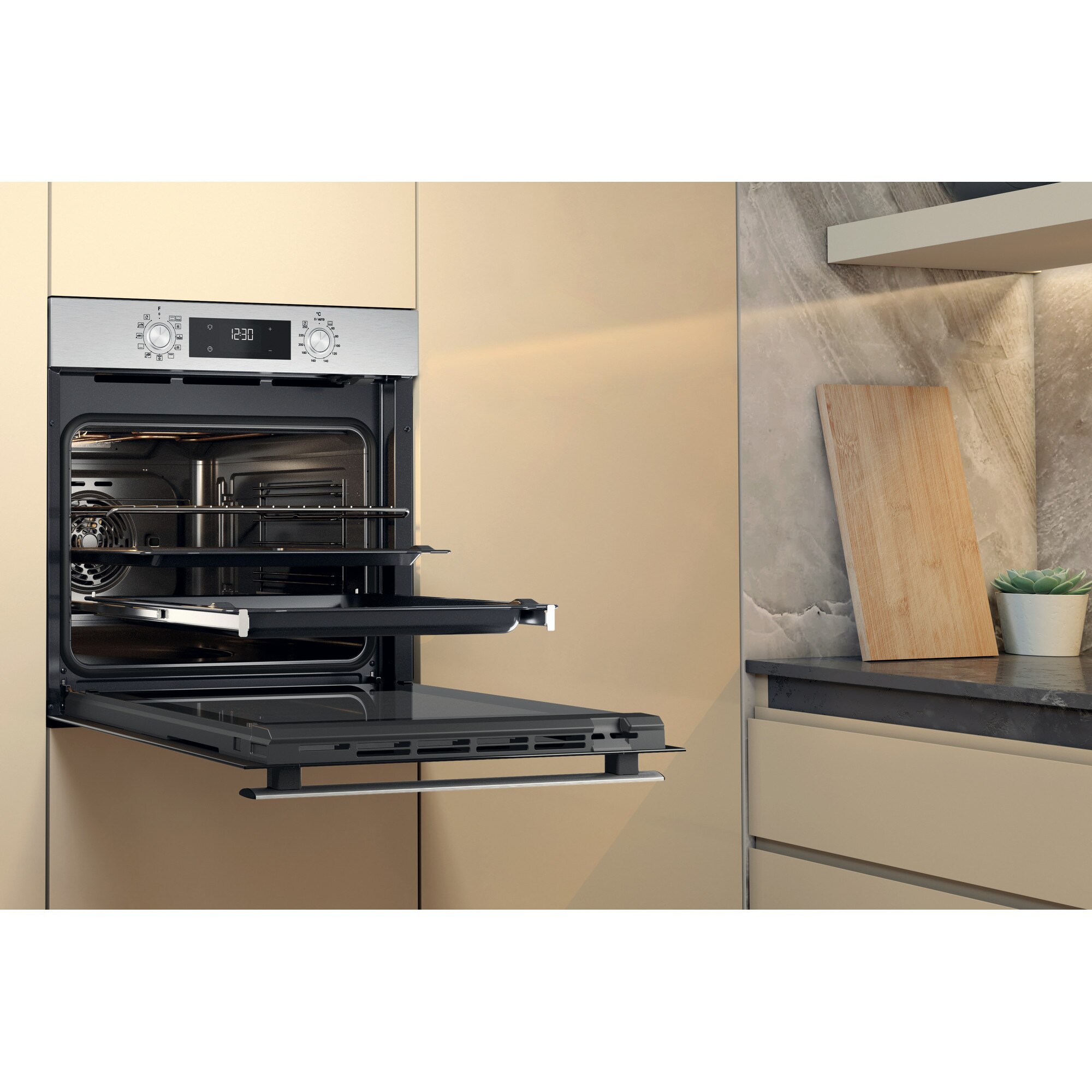 Horno multifuncion Whirlpool hidrolítico SmartClean  - OMR58HU1X Inox-13