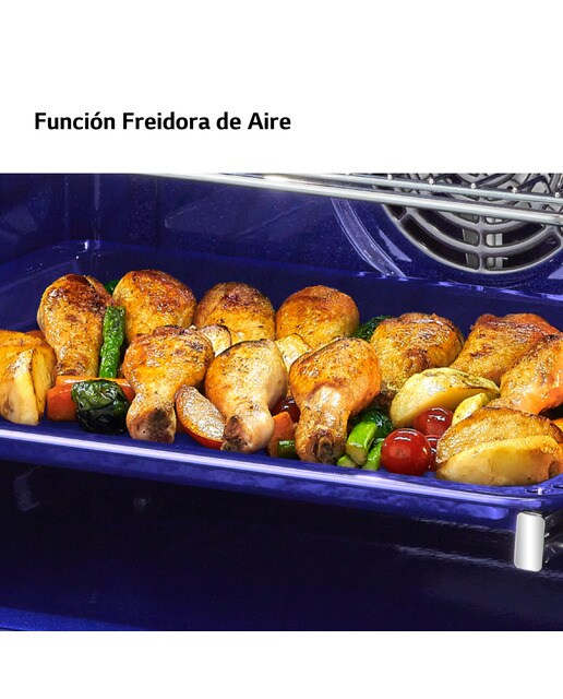 Horno multifunción LG 76l, display LCD, Instaview, funciones de cocina vapor y freidora de aire - WSED7667M Negro mate-8