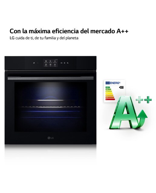 Horno multifunción LG 76l, display LCD, Instaview, funciones de cocina vapor y freidora de aire - WSED7667M Negro mate-11