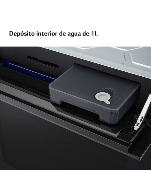 Horno multifunción LG pirolítico, 76 l, display LCD función Instaview, cocina vapor, freidora de aire - WSED7665B - Negro mate Negro mate-5