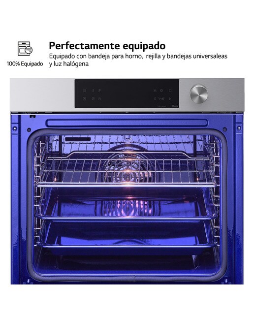 Horno multifunción LG pirolítico, 76 l, display LCD con mando giratorio, función Instaview - WSED7612S Acero Inox-4