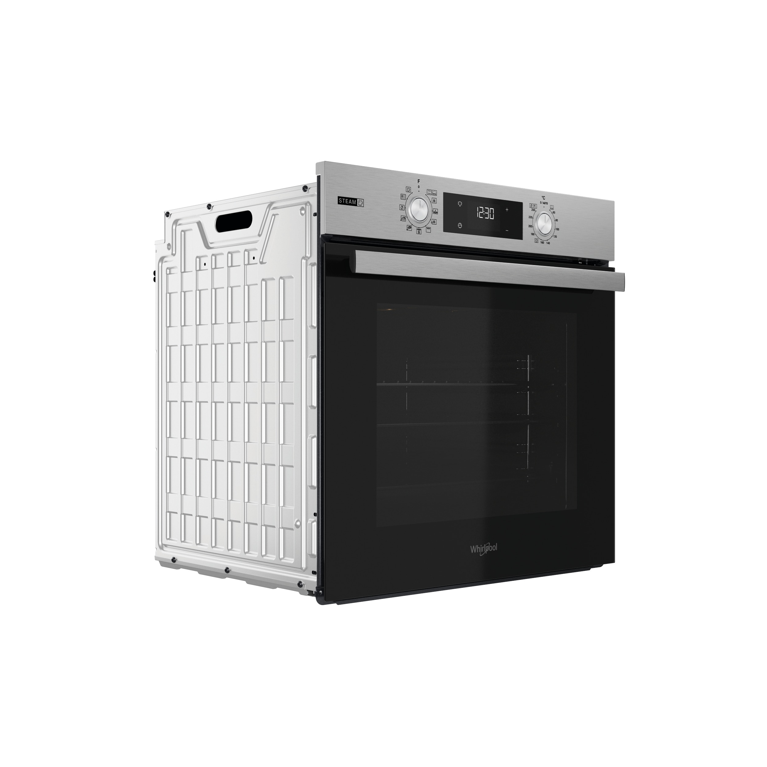 Horno multifunción Whirlpool autolimpieza pirolítico + hidrolítico- OMSR58RU1SX Inox-9