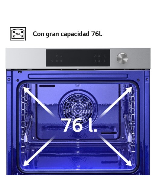 Imagen 6 de Horno multifunción LG Pirolisis, 76 l, función Instaview - WSED7613S - Inox Inox