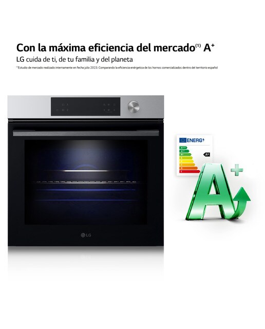 Imagen 7 de Horno multifunción LG Pirolisis, 76 l, función Instaview - WSED7613S - Inox Inox