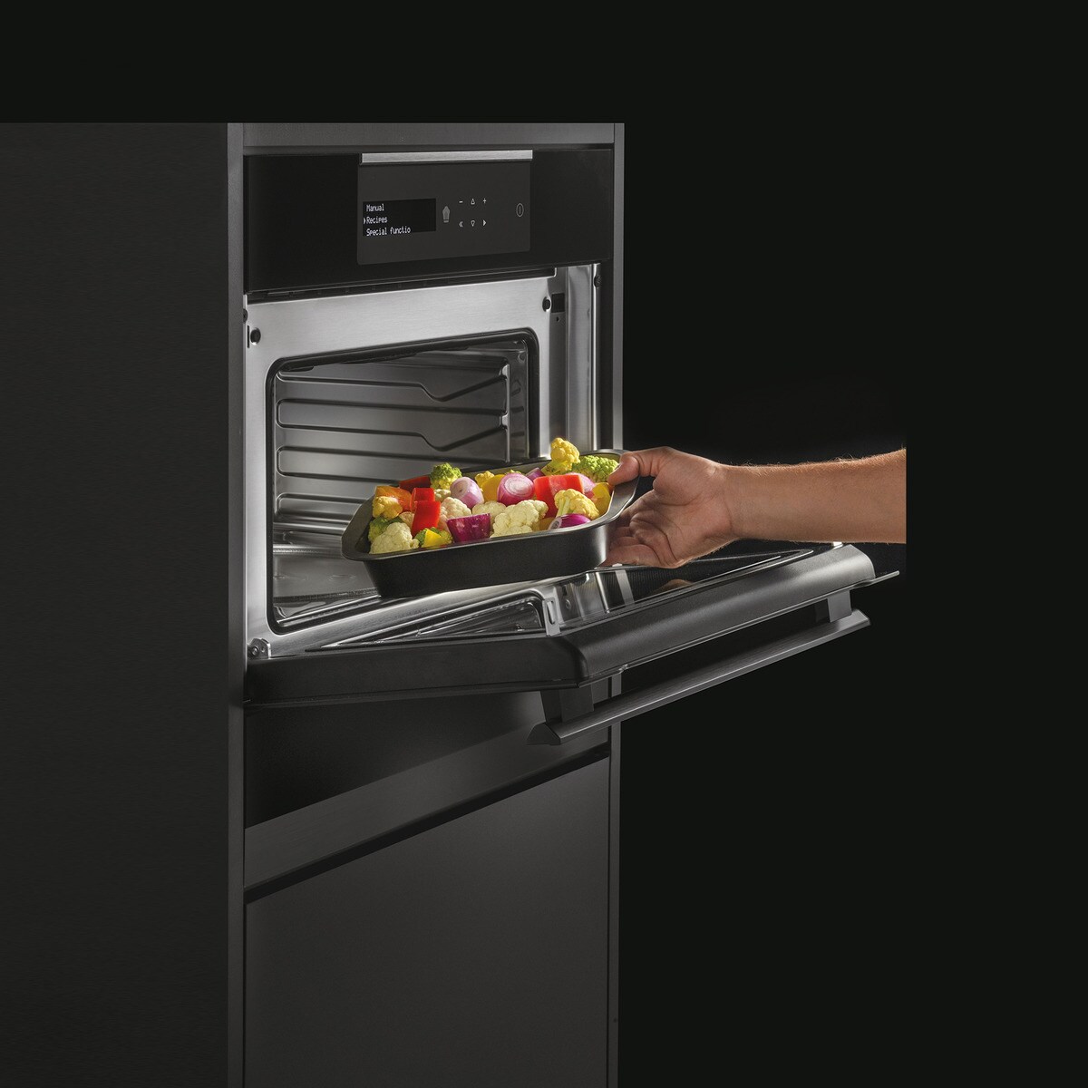 Horno compacto Haier con función microondas - HWO45NB4B0B1 Negro-6