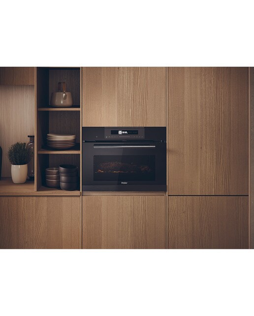 Horno compacto multifunción Haier pirolítico I-Tap Series 4 - HWO45CO4P7B - Negro Negro-4