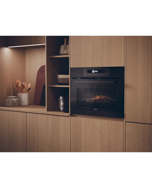 Horno compacto multifunción Haier pirolítico I-Tap Series 4 - HWO45CO4P7B - Negro Negro-6