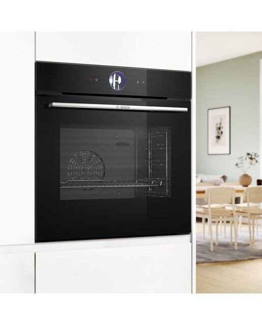 Forno Multifunções Bosch Serie 8 HSG7361B1 FullSteam, Função Vapor, Limpeza EcoClean, Hidrolítico e de 71 Litros - Preto Preto-4