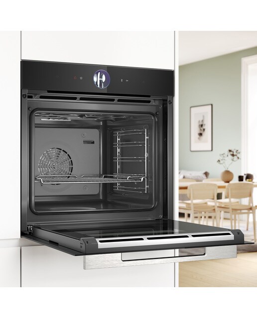 Forno Multifunções Bosch Serie 8 HSG7361B1 FullSteam, Função Vapor, Limpeza EcoClean, Hidrolítico e de 71 Litros - Preto Preto-5