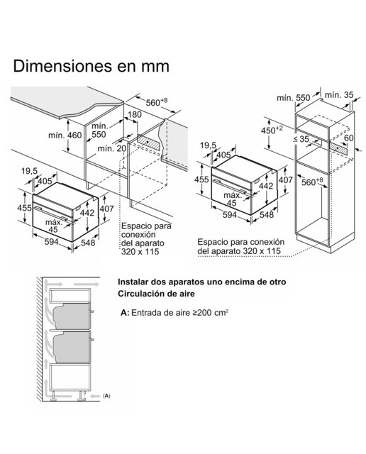 Horno compacto con microondas Bosch, 45 litros - CMG7241B1 - Negro Negro-10