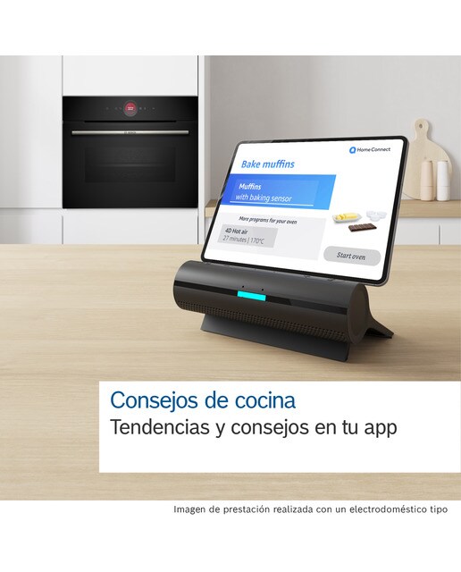 Horno multifunción Bosch Hidrolítico, HomeConnect - CBG7341B1 - Negro Negro-8