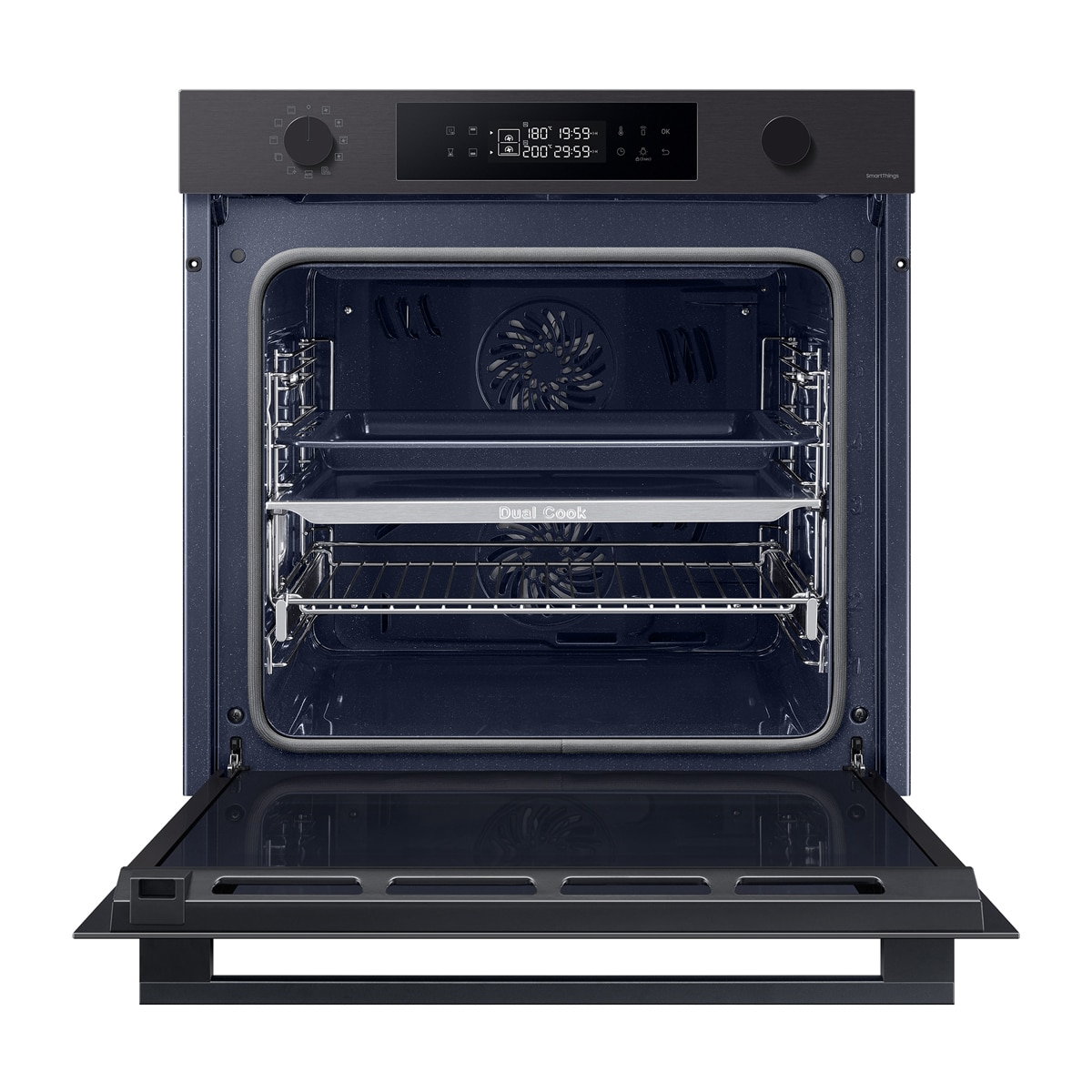 Horno multifunción Samsung pirolítico, Dual Cook - NV7B4430ZAB/U1 Negro-4