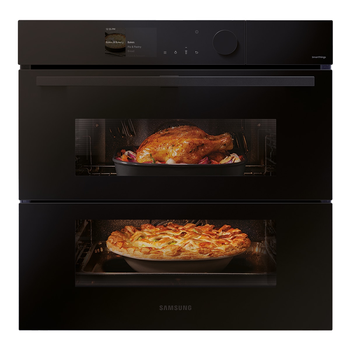 Horno multifunción Samsung pirolítico, Dual Cook Steam - NV7B6795JAK/U1 Negro-1