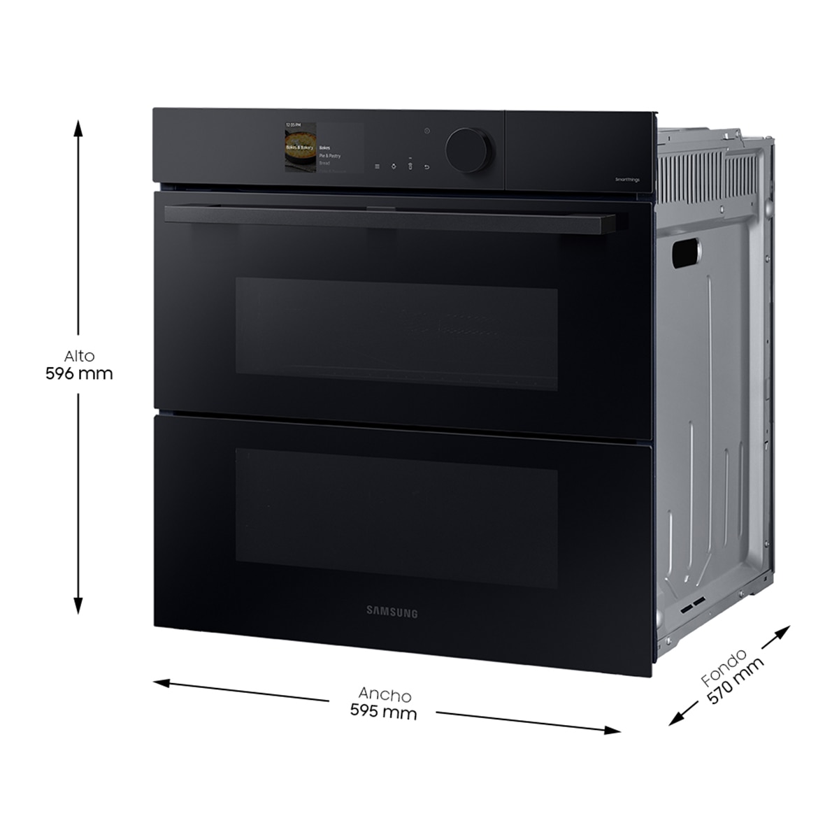 Horno multifunción Samsung pirolítico, Dual Cook Steam - NV7B6795JAK/U1 Negro-3