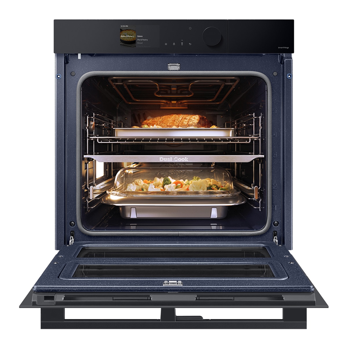 Horno multifunción Samsung pirolítico, Dual Cook Steam - NV7B6795JAK/U1 Negro-5