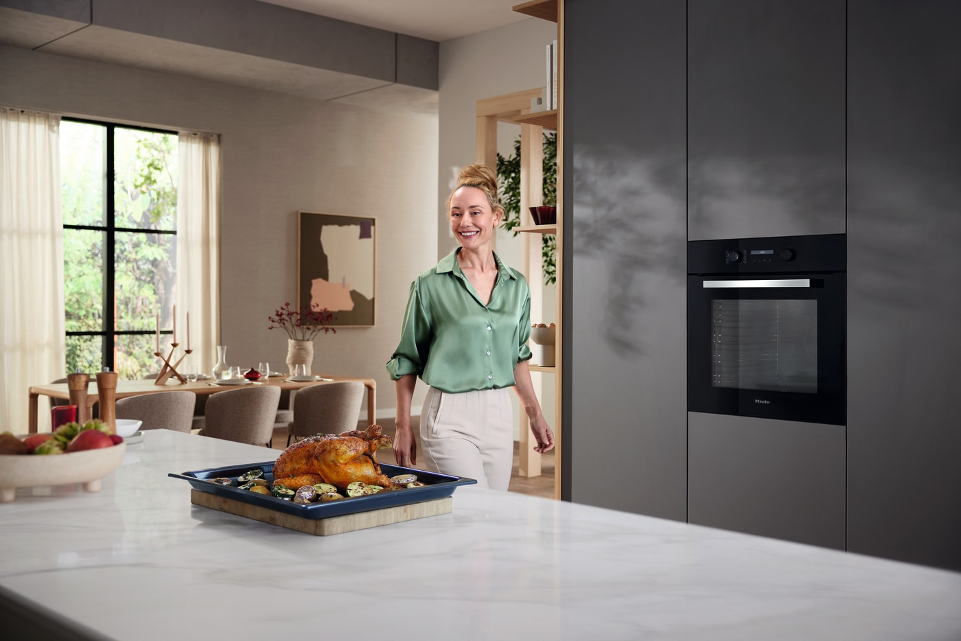 Forno Multifunções Miele H27661BPOBSW125 Função AirFry, Conetividade e Pirólise de 76 Litros - Preto Obsidiano Obsidian Black-4