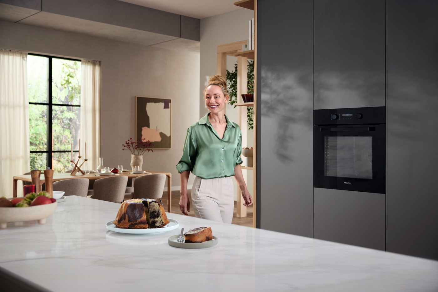 Forno Multifunções Miele H28611BOBSW125 Função AirFry, Conetividade e PerfectClean de 76 Litros - Obsidian Black Obsidian Black-4