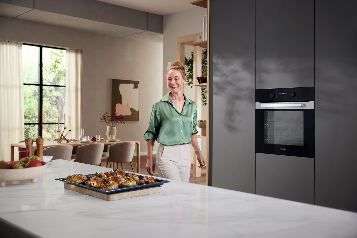 Forno Multifunções Miele H28611BEDT/CS12 Função AirFry, Ligação em Rede e PerfectClean e de 76 Litros - Aço Inox CleanSteel Aço inoxidável-3