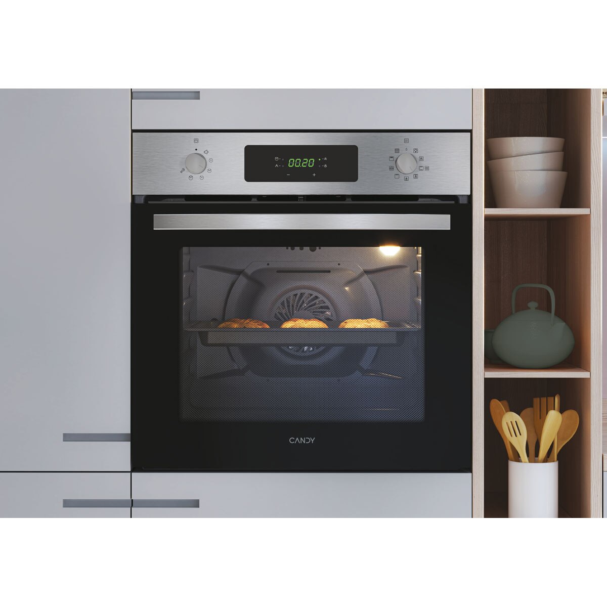 Horno multifunción Candy Pirolisis + Aqualisis - FCID X676 Inox-8