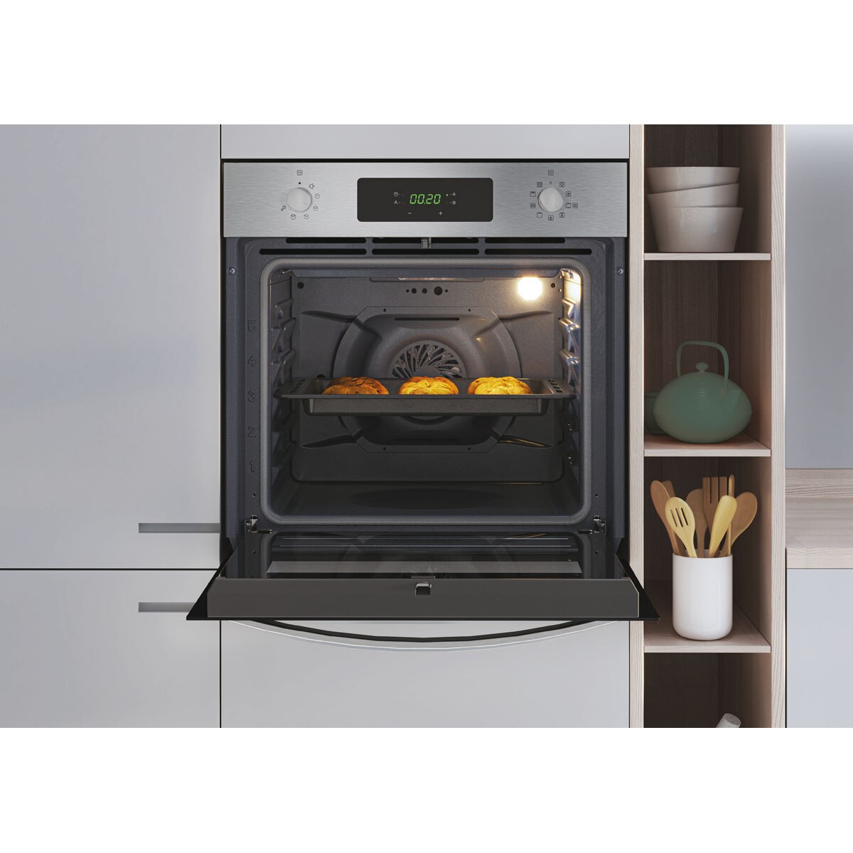 Horno multifunción Candy Pirolisis + Aqualisis - FCID X676 Inox-9