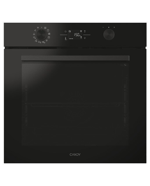 Horno multifunción Candy, limpieza pirolítica e hidrolítica, New Moderna - CA6 N5B3EYTB Negro-1