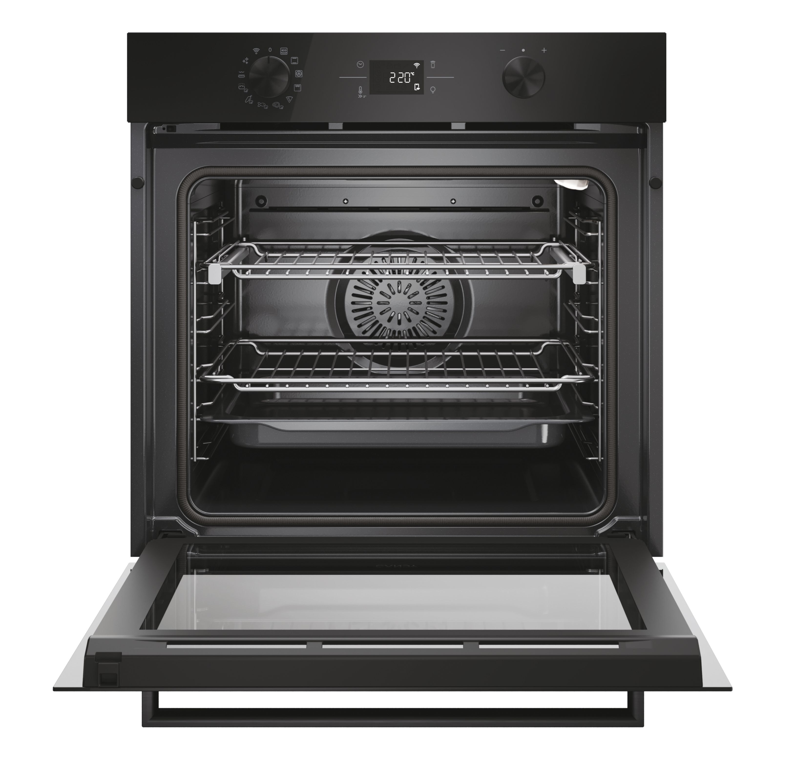 Horno multifunción Candy, limpieza pirolítica e hidrolítica, New Moderna - CA6 N5B3EYTB Negro-3