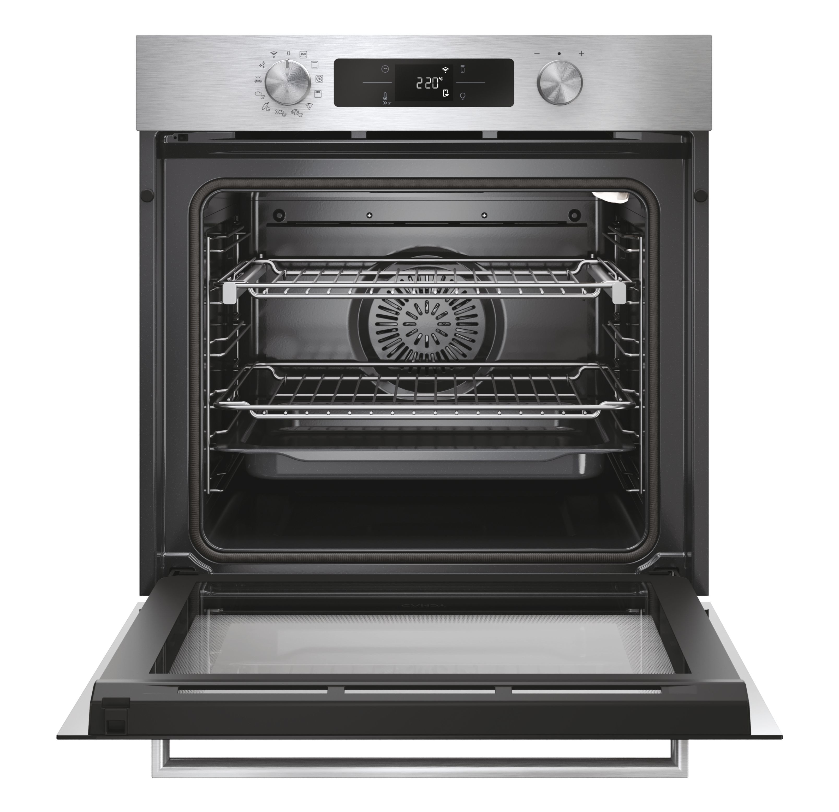 Forno Multifunções Candy Bake 800 CA6 N5B3EYTX Pirolítico e Hidrolítico e de 78 Litros - Inox Inox-3