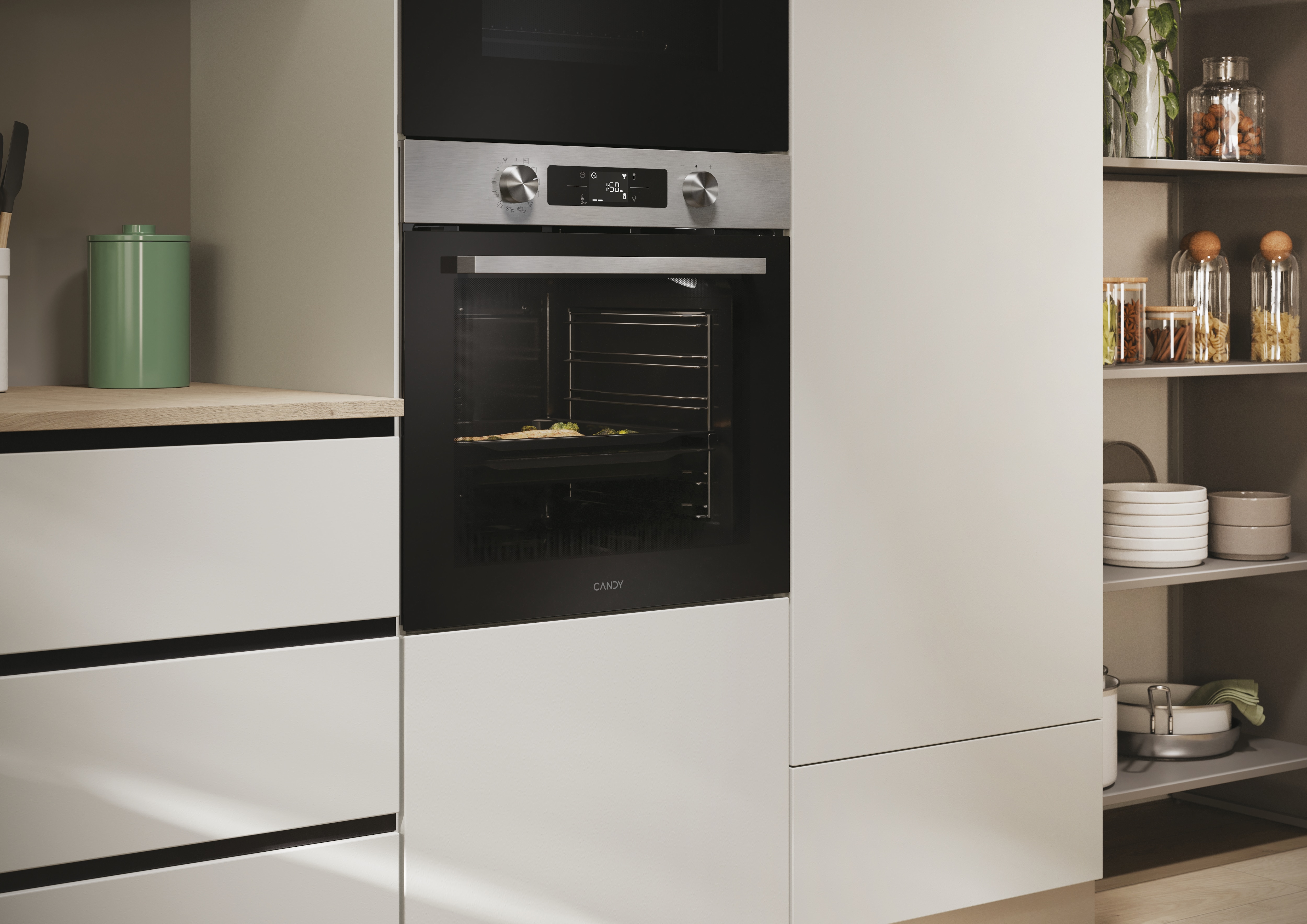 Forno Multifunções Candy Bake 800 CA6 N5B3EYTX Pirolítico e Hidrolítico e de 78 Litros - Inox Inox-8