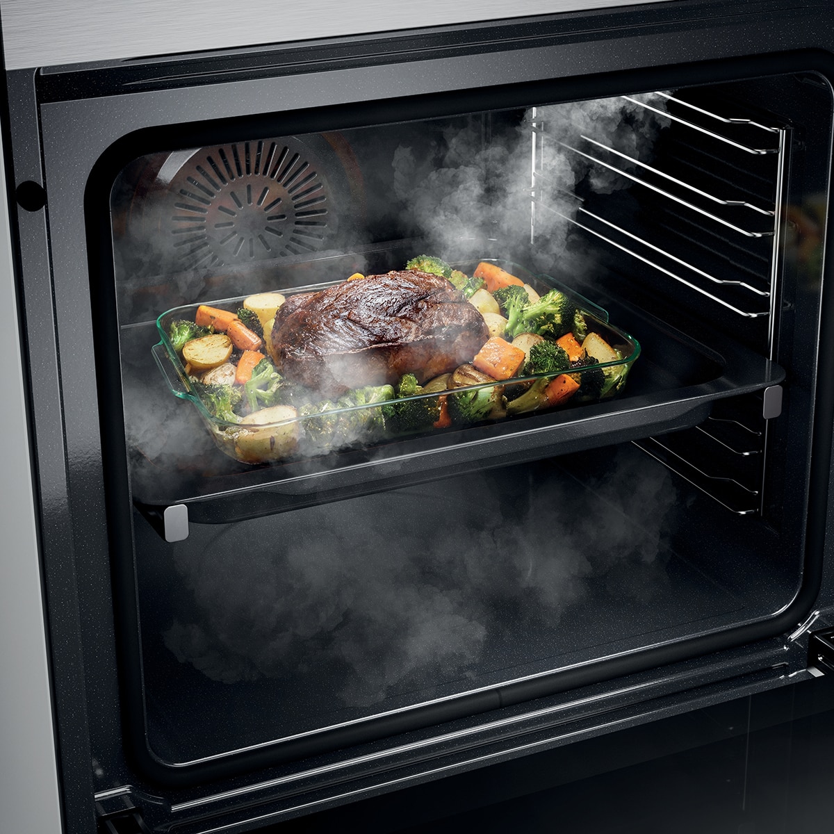 Horno multifunción Candy Hidrolítico, Easy Steam- WIFI - CA6 NP5B3EHTX Negro-5