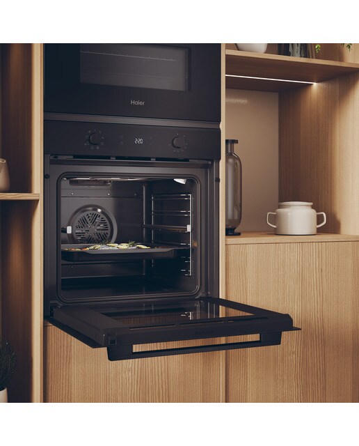 Forno Multifunções Haier ID Series 2 H6 ID2P3T1HTB Limpeza Hidrolítica e Guia Telescópica e de 78 Litros - Preto Preto-6