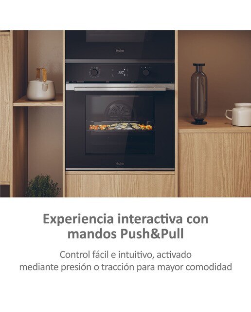 Horno multifunción Haier WIFI limpieza pirolítica e hidrolítica ID Series 2 - H6 ID2P5B3YTX Negro-5