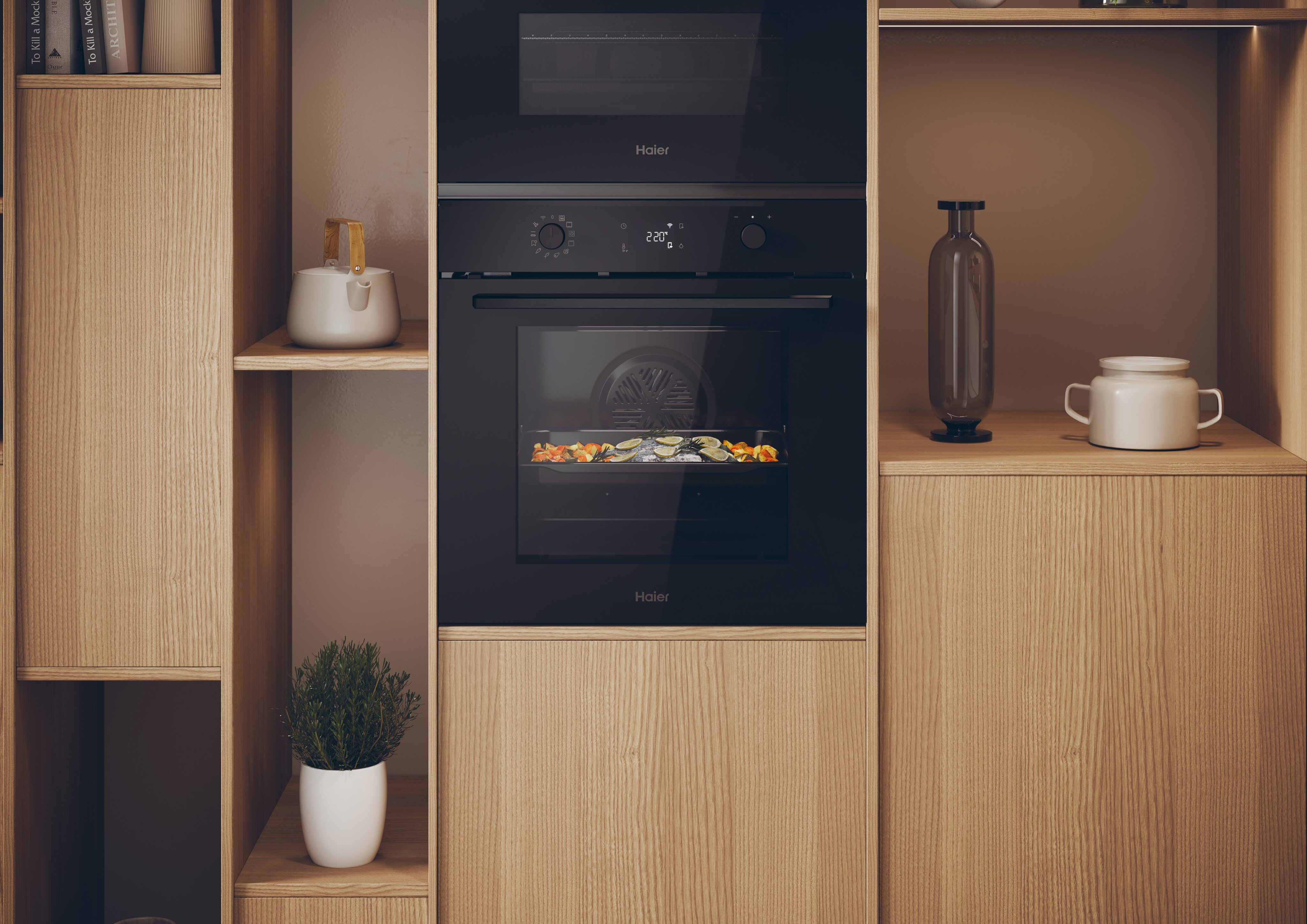 Forno Multifunções Haier H6 ID2P5B3YTB Pirolítico, Hidrolítico e com WiFi - Preto Preto-3