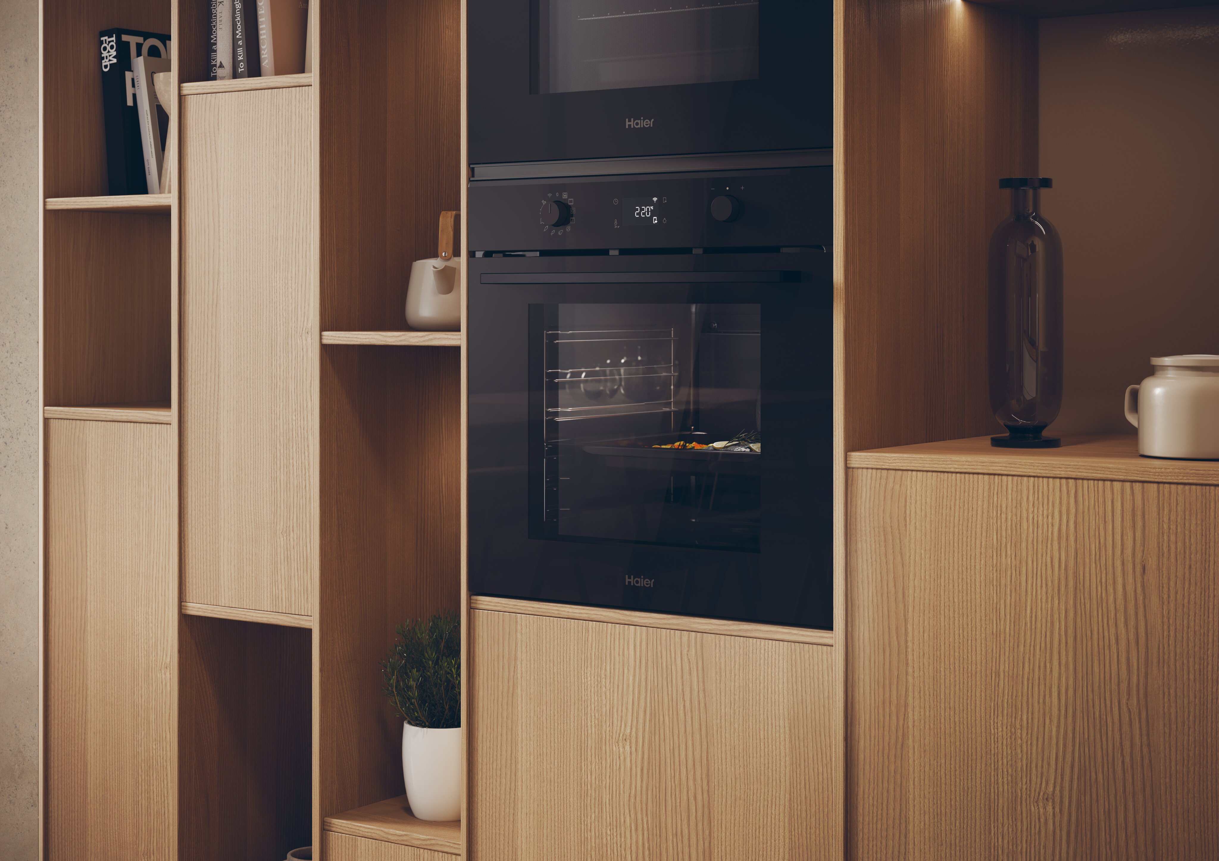 Forno Multifunções Haier H6 ID2P5B3YTB Pirolítico, Hidrolítico e com WiFi - Preto Preto-5