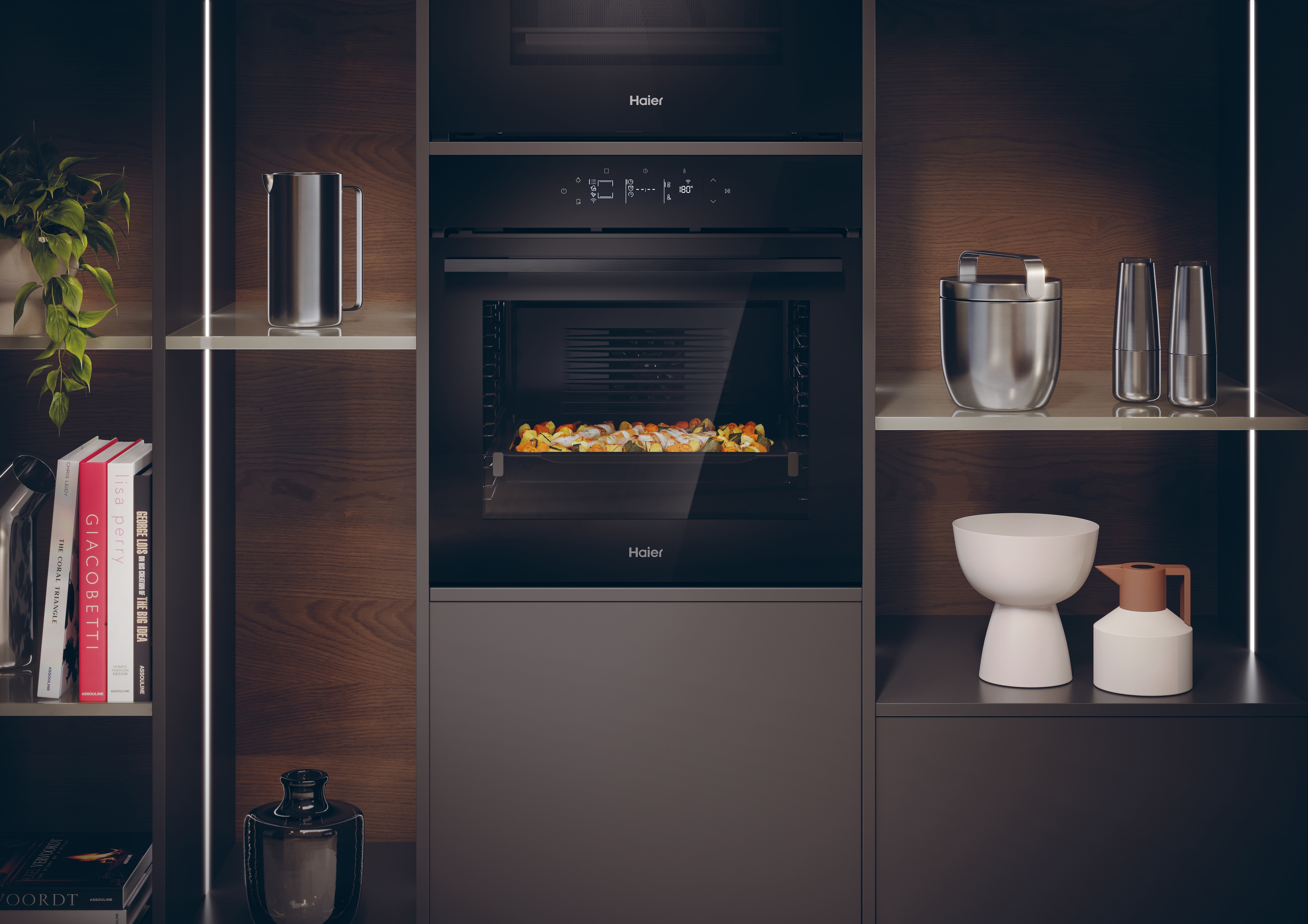 Horno multifunción Haier Hidrolitico - H6 ID46G3HTB Negro-3