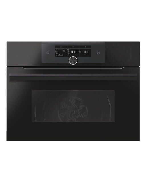 Horno compacto multifunción Haier con vapor, limpieza hidrolítica, Series 6 - HWO45NM6FXB1Q Negro-1