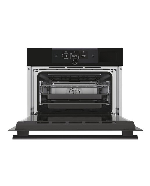 Horno compacto multifunción Haier con vapor, limpieza hidrolítica, Series 6 - HWO45NM6FXB1Q Negro-3