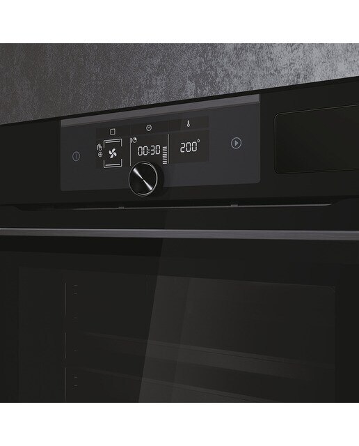 Horno compacto multifunción Haier con vapor, limpieza hidrolítica, Series 6 - HWO45NM6FXB1Q Negro-7