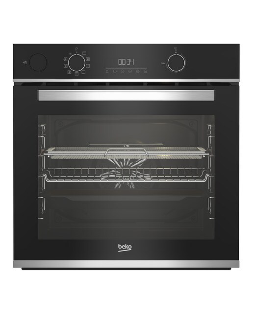 Horno multifunción Beko vapor asistido y Pirolítico - BBISA13300XMPE Negro-1